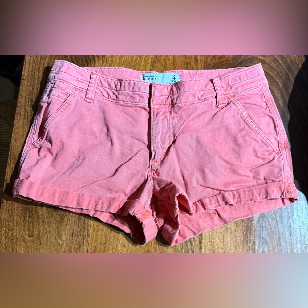 Abercrombie & Fitch Coral Low Rise Women's Shorts